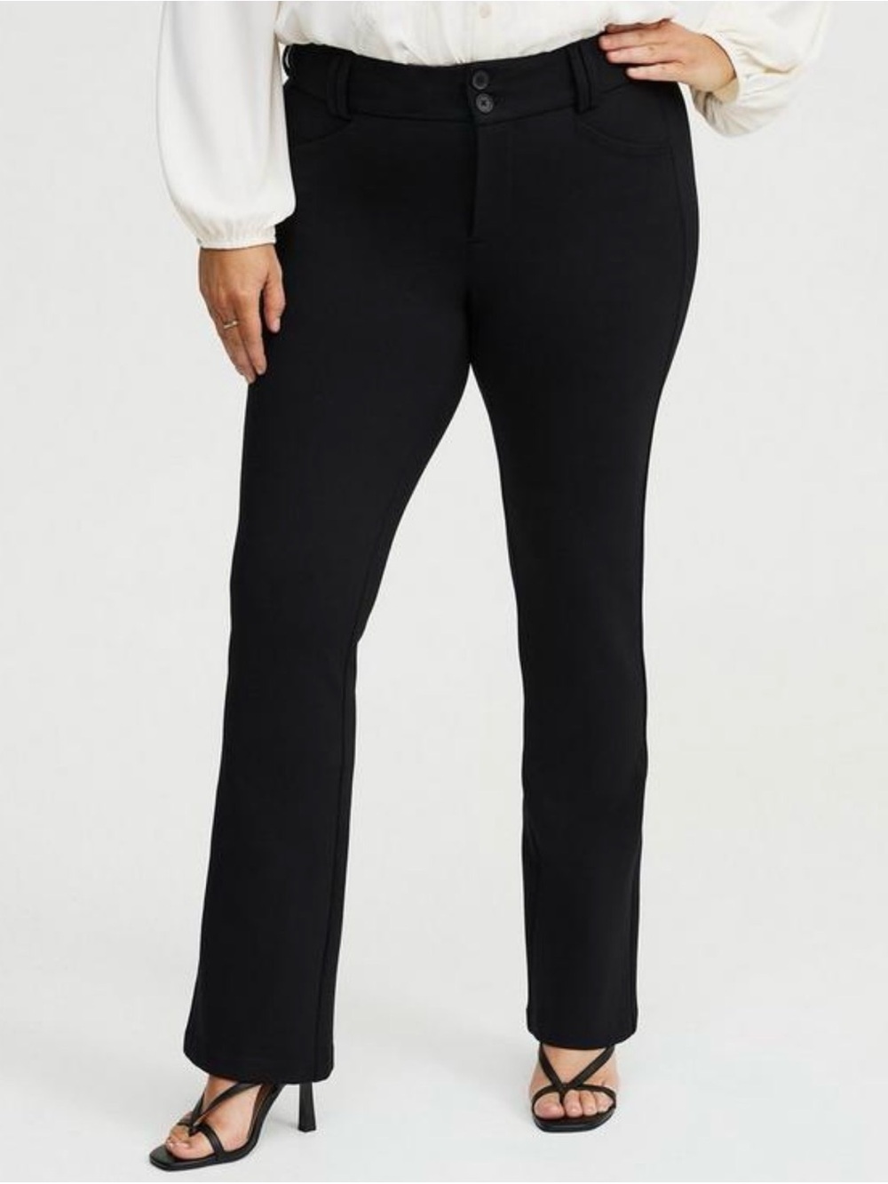 SHORT Torrid studio Black Ponte Straight-Leg Women’s Pants